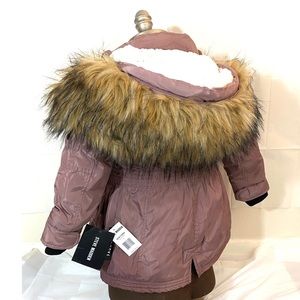 Steve Madden children’s coat Dusty Pink size 4 NWT